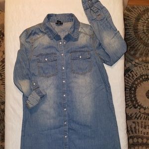 RUE 21 denim dress. Long sleeve. Size S